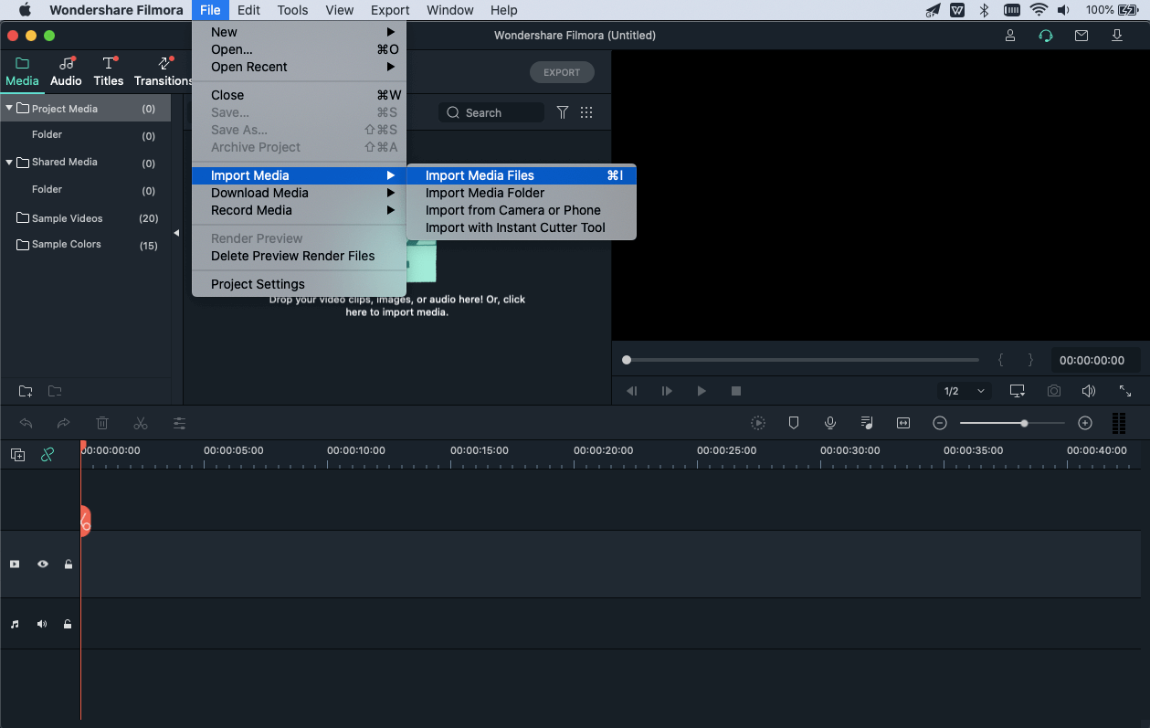 cara untuk trim video dengan Filmora