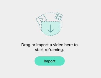 Video zuschneiden Mac durch Auto Reframe - Videoclip importieren