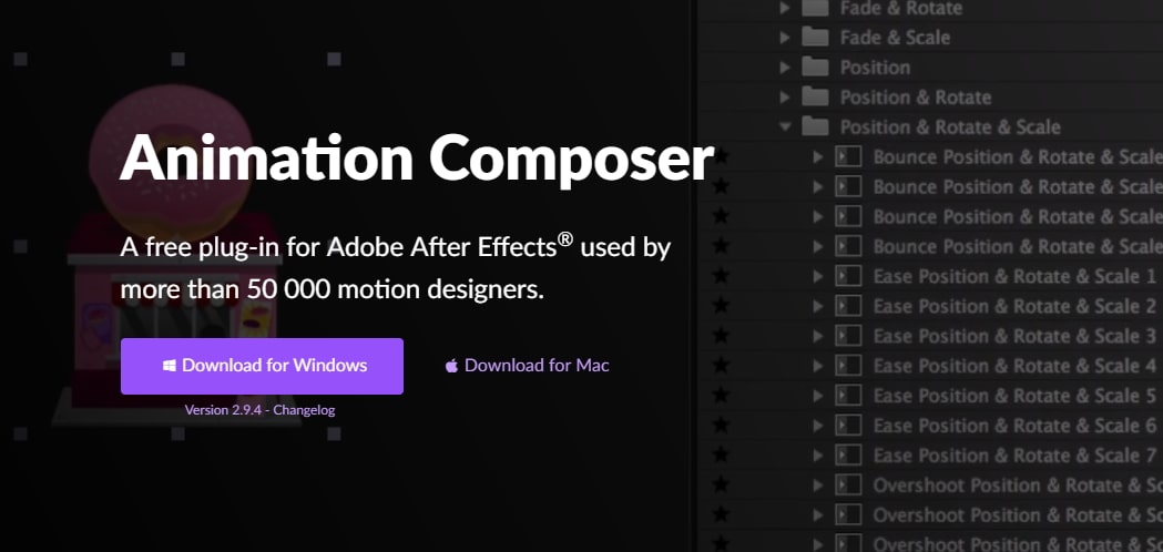 download particular plugin after effects free