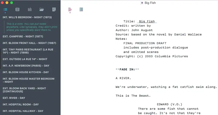 beat script writing software for mac