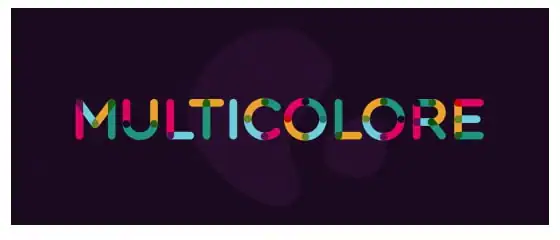 Multicolore Animated Typeface