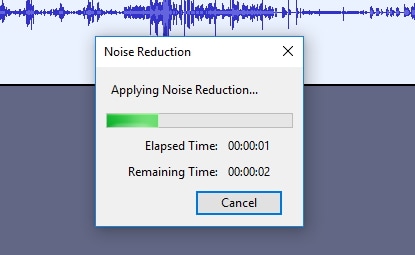 aplicar la reducción de ruido con audacity