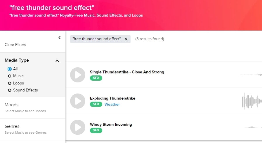 download thunder sound effect