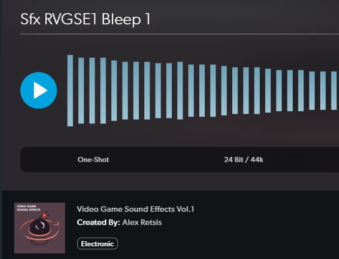 bleep sound effects