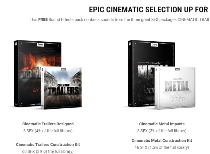 Epic Free Sound Effects for Film & Video Trailers