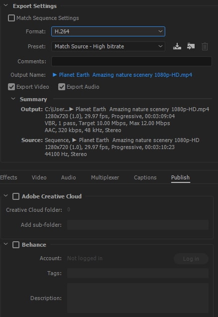 høste solidaritet alien Premiere Pro Export Settings: How to Export MP4 Video for YouTube[2023]