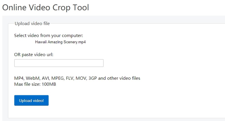 crop video online