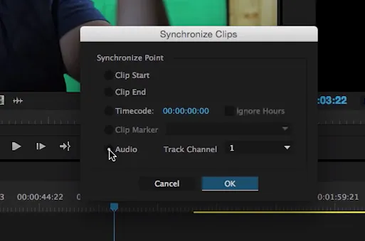 finish sync audio