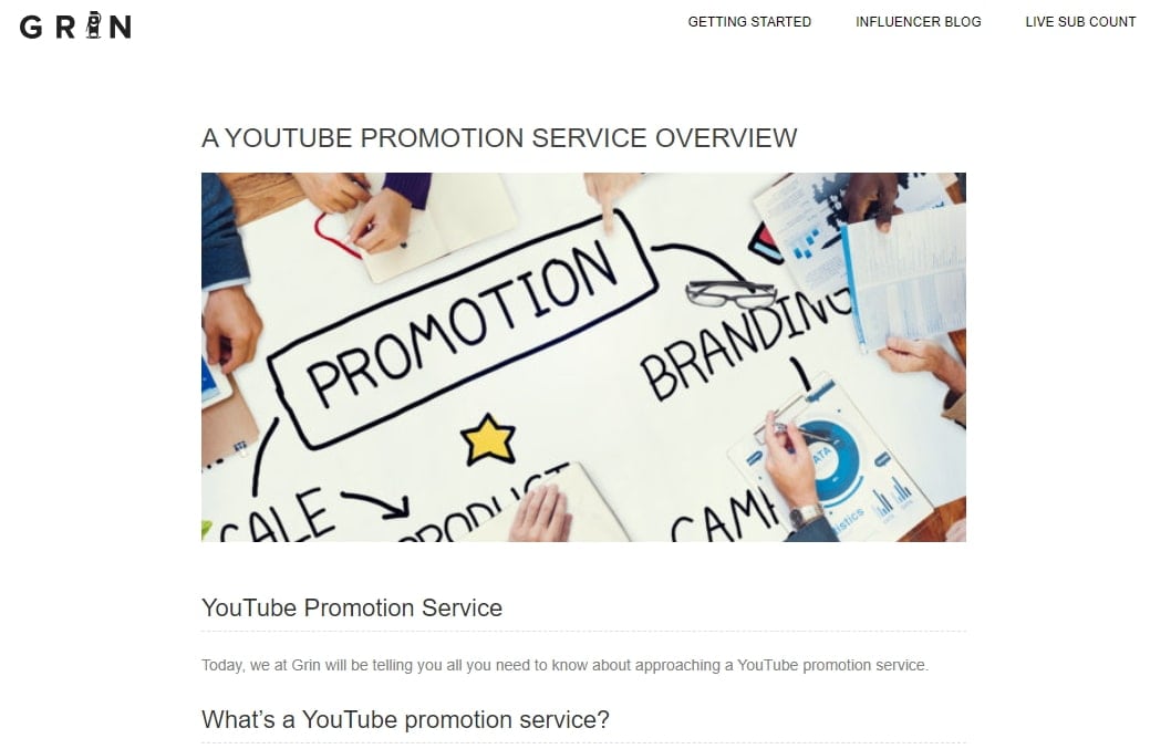Servicio de Promoción para Video de Youtube