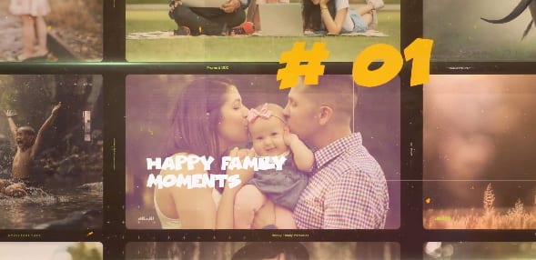 Diapositiva de Momentos Felices de la Familia