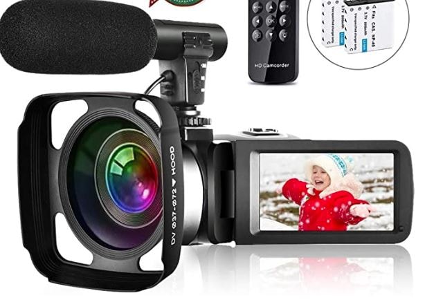 Prograce Bambini Kids fotocamera impermeabile Digital Video HD Action Camera 1080P 