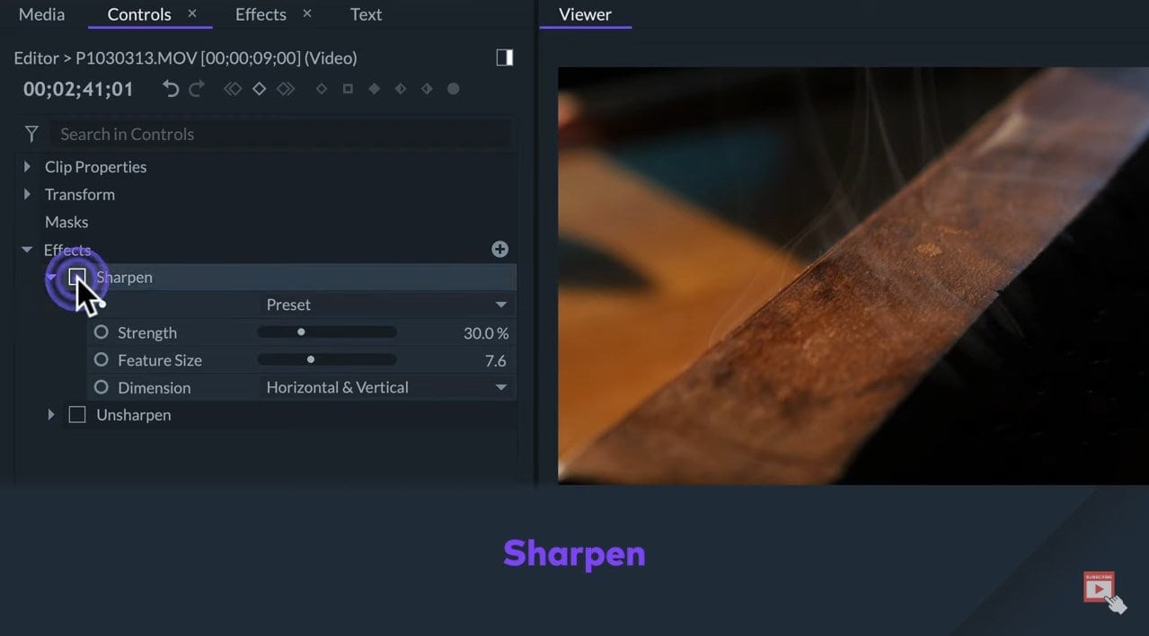 sharpen effects