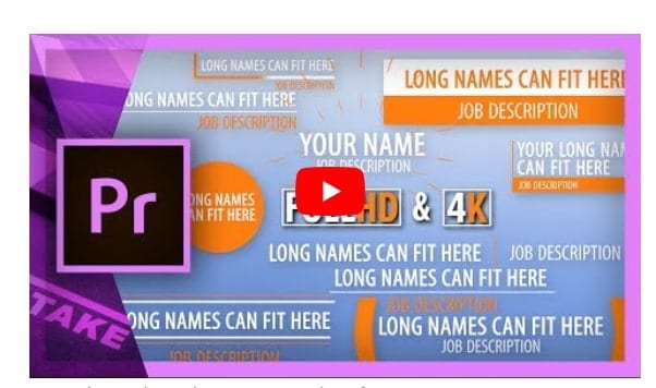 Simple Lower Thirds Templates