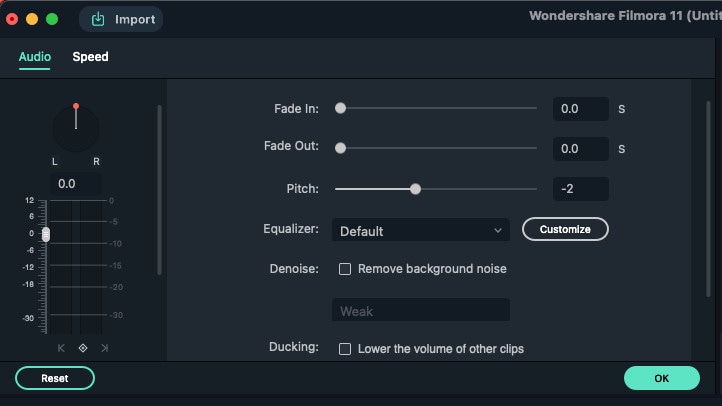 adjust audio pitch mac