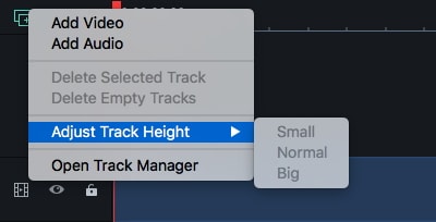   Filmora 9 for Mac Track Manager