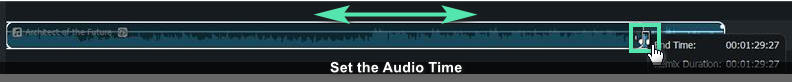adjust the audio time