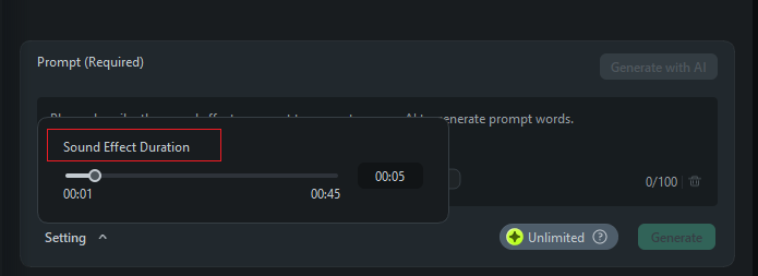 click generate