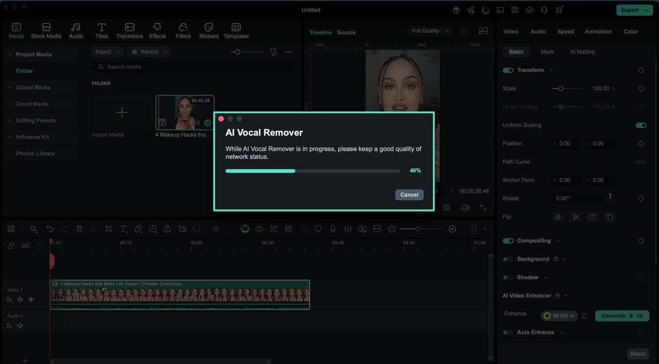 review the extraction process