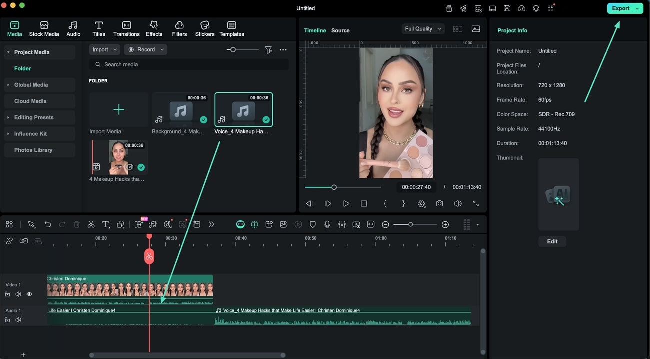 save the final file after modification