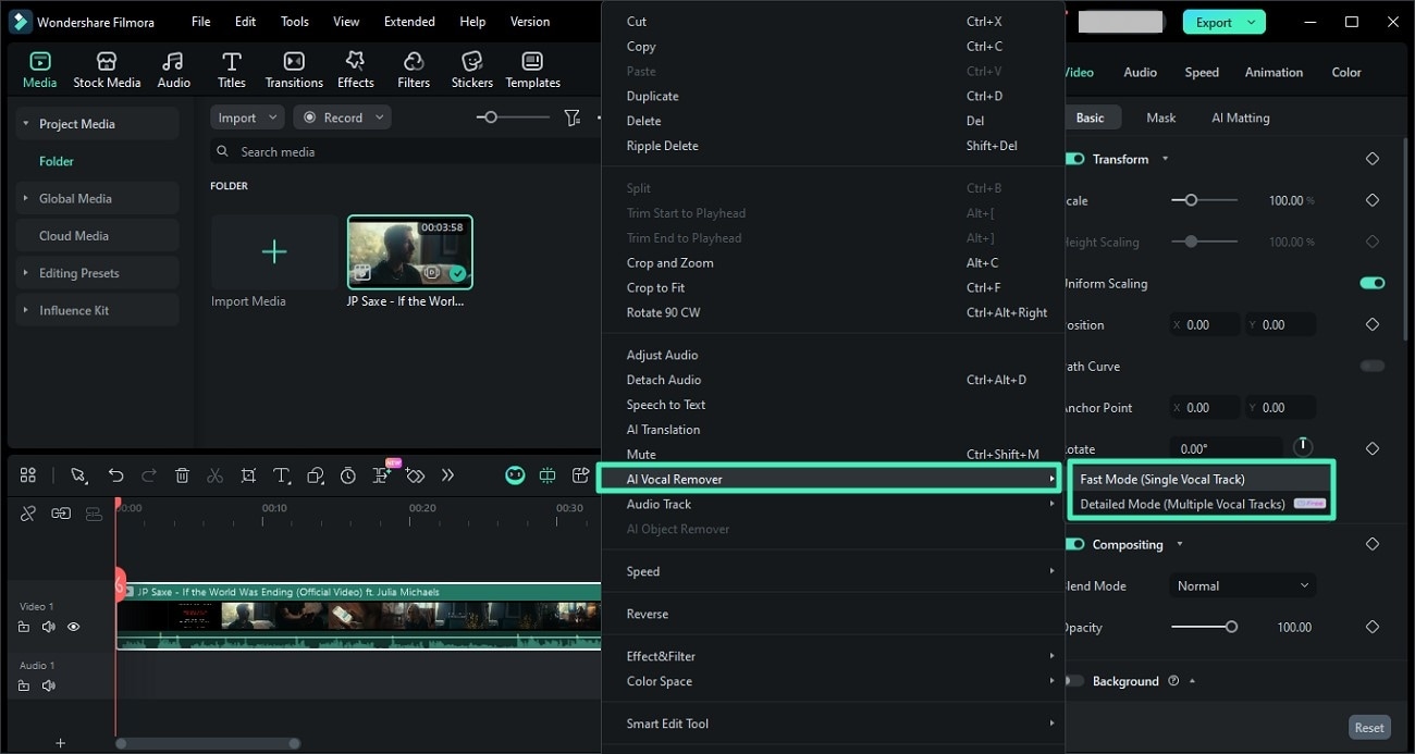 access ai vocal remover