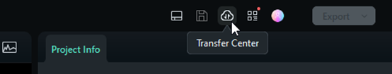mac filmora transfer center icon