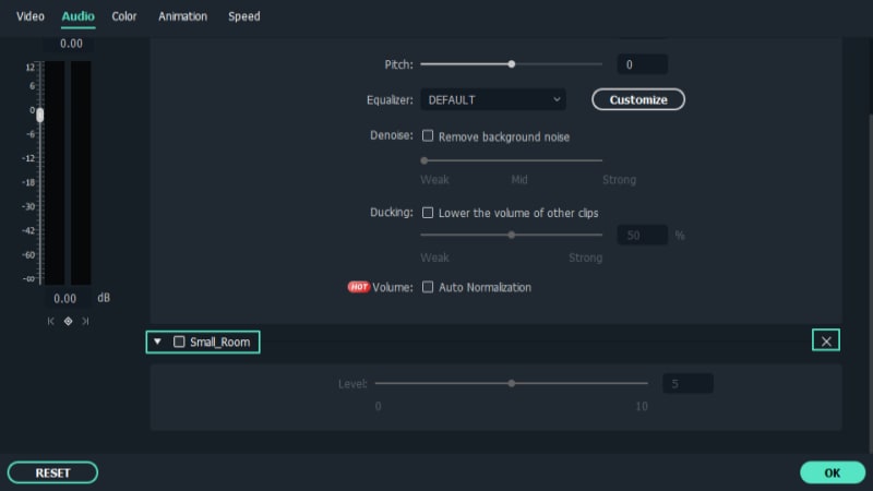 Add audio effects in Filmora
