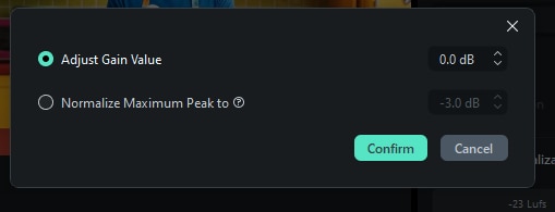 Adjust Gain Value for Single Clip on Mac