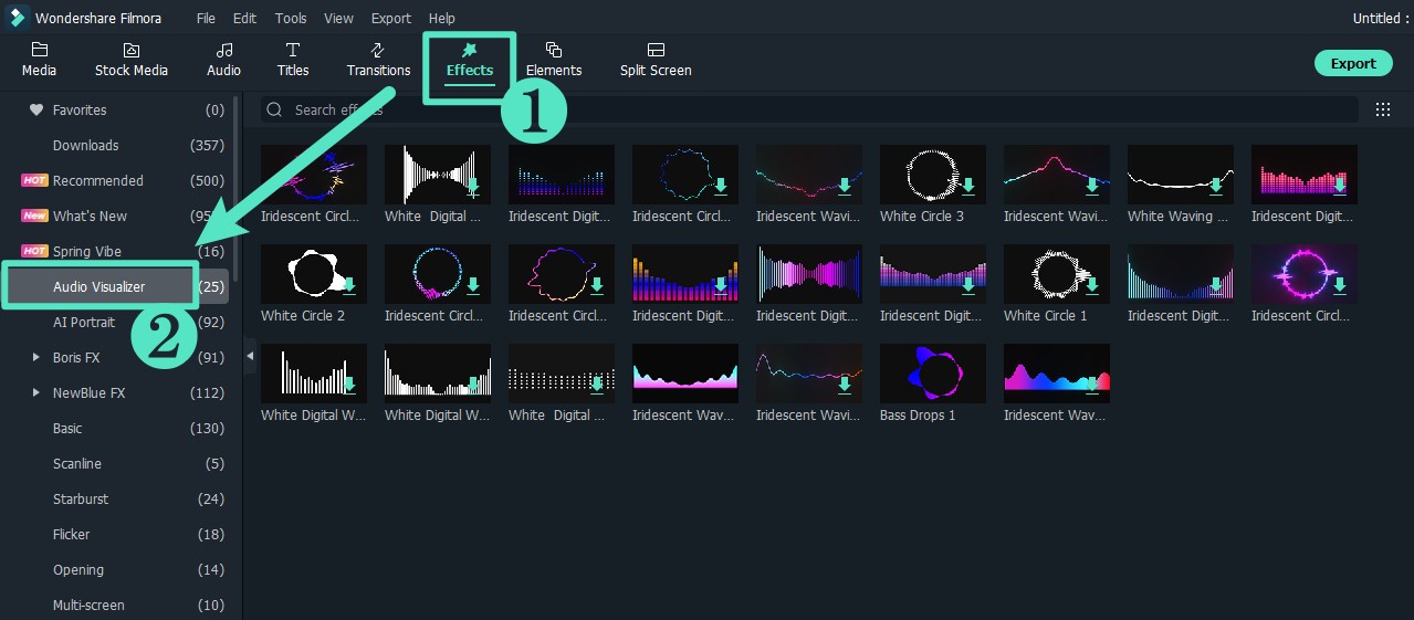  Effet Visualiseur Audio 