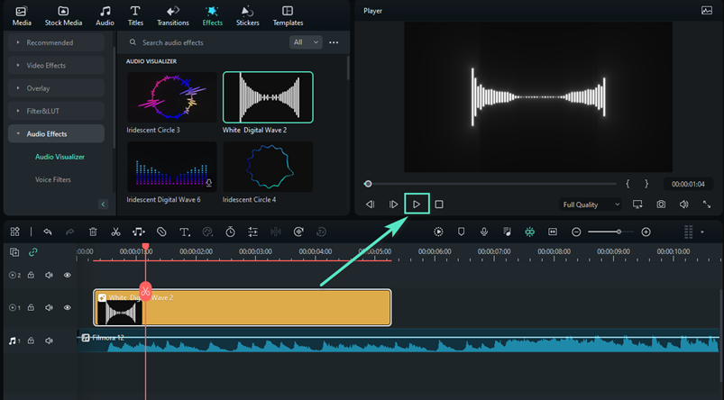 Drag Audio Visualizer Particle