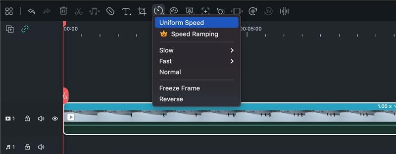 open uniform speed panel