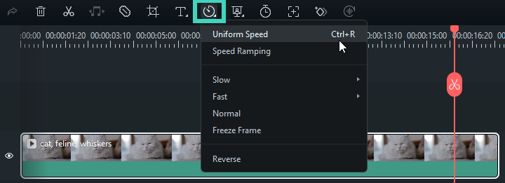 open uniform speed panel