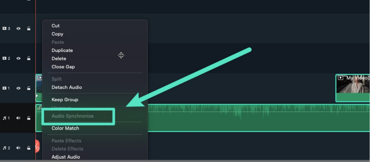 Clips Cannot Be Synchronized for Mac