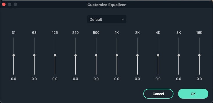 customize equalizer settings mac