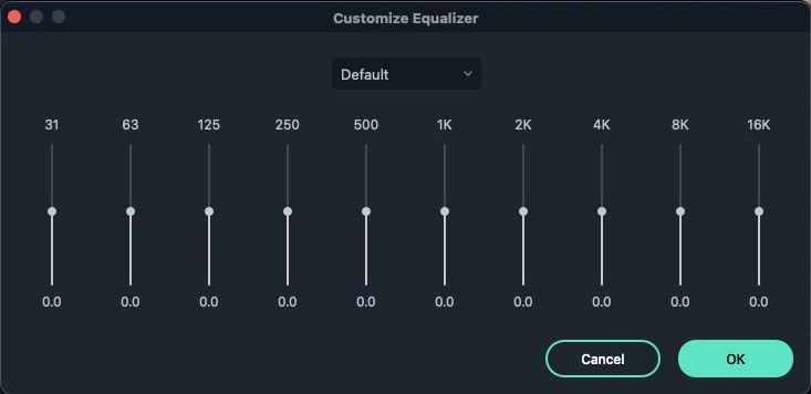 personnaliser les paramètres de l'égaliseur mac