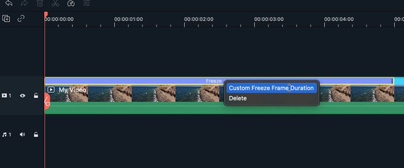 customize freeze frame duration