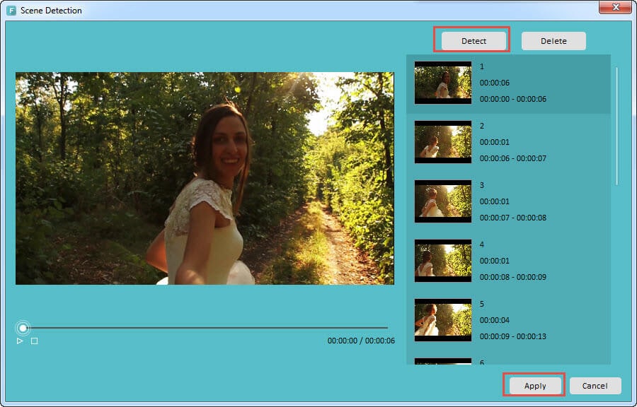 Filmora Scene Detection