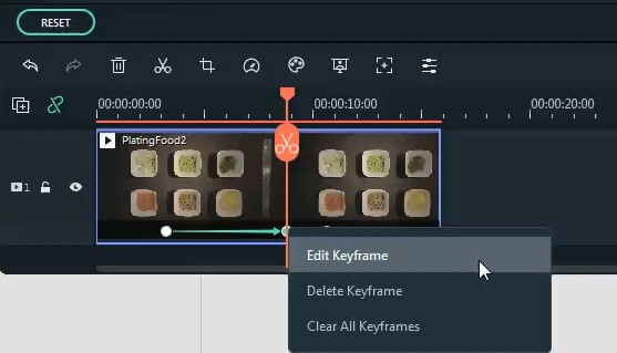 edit and delete keyframe 