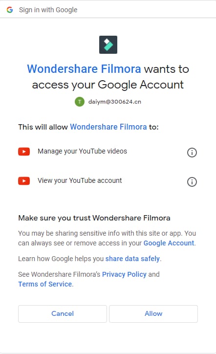 Access YouTube Account