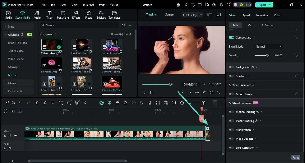 edit generated ai clip