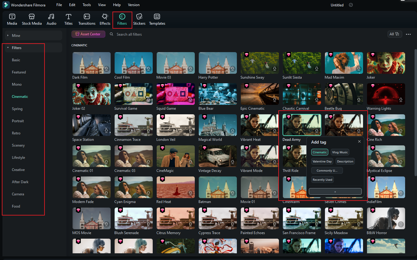 Filter Resources