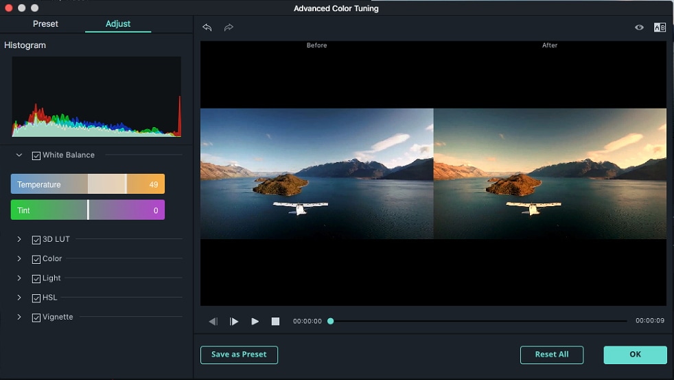   Filmora for Mac Enhance videos 