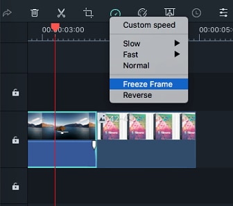   Filmora 9 per Mac - Modifica Velocità