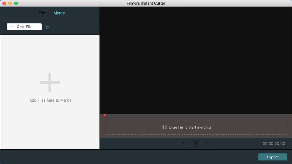   Filmora for Mac  Instant cutter merge