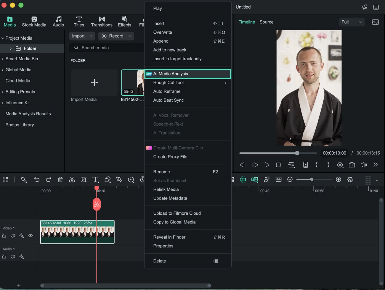 Open AI Media Analysis for a video