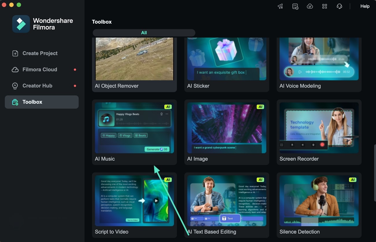 acquire filmora ai music