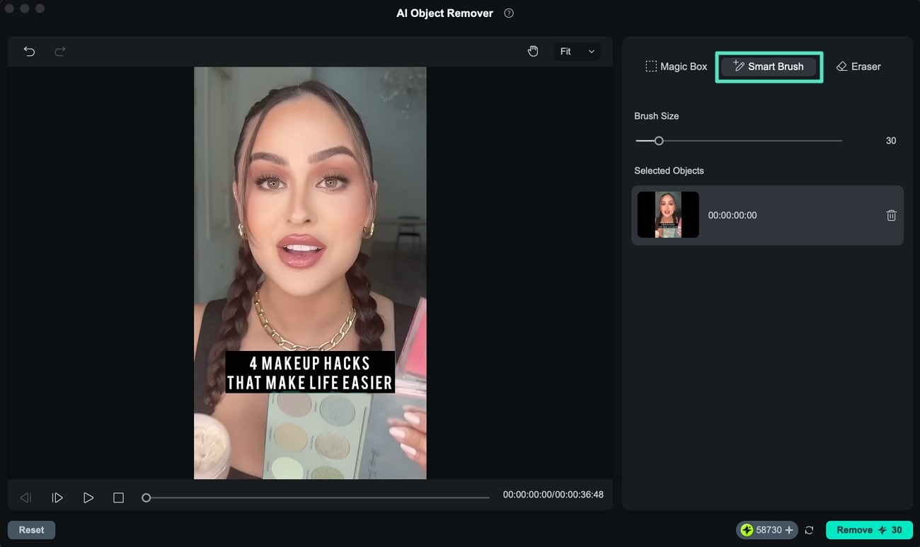 select smart brush selection