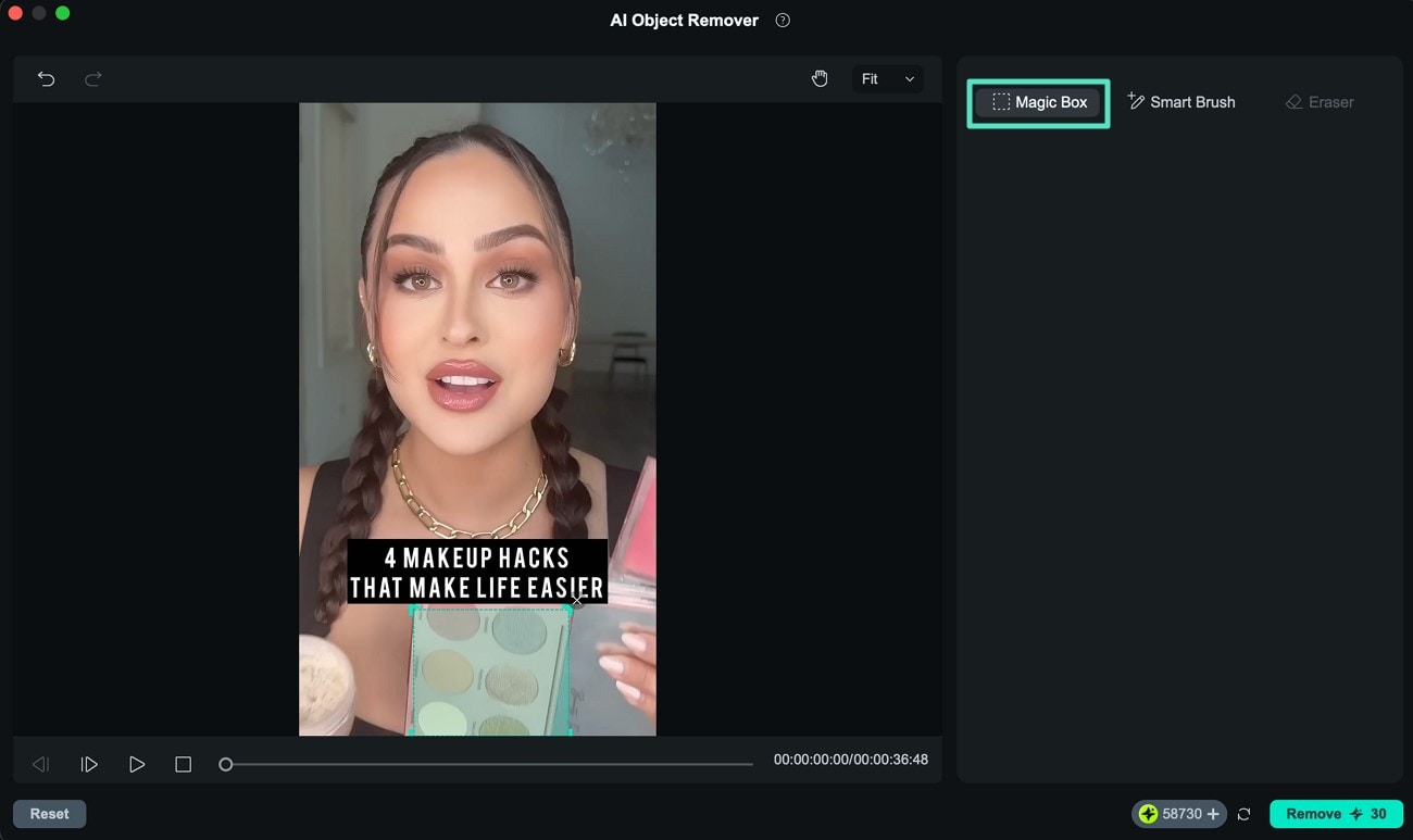 Opt for Magic Box or Smart Brush