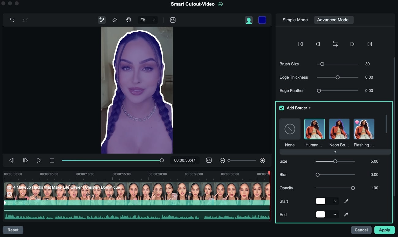 use add border feature mac