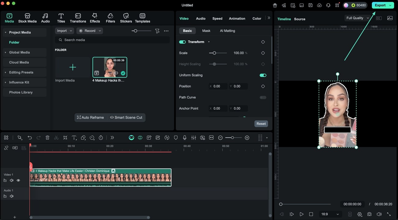 export video filmora mac