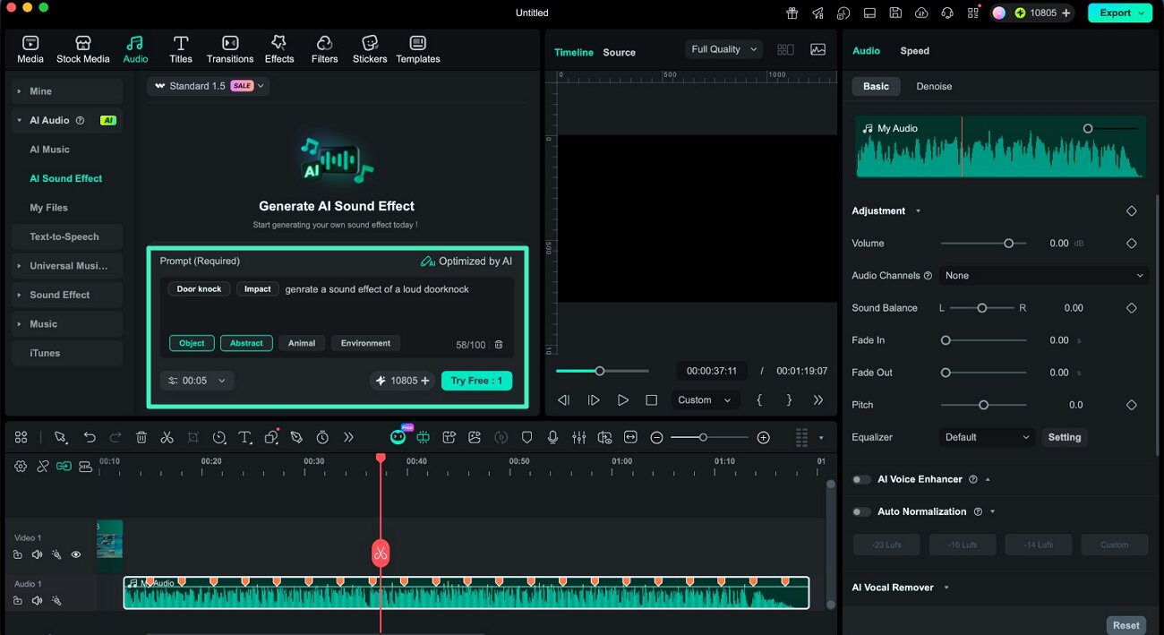 generate ai sound effect